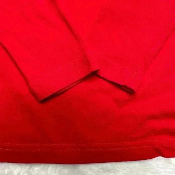 Holiday Time Christmas Santa Shirt Red & White Long Sleeved Size Extra  Small - Picture 12 of 16